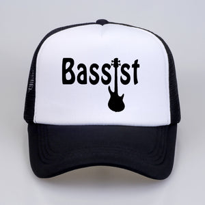 Bassist Guitar hat Rock Baseball Caps