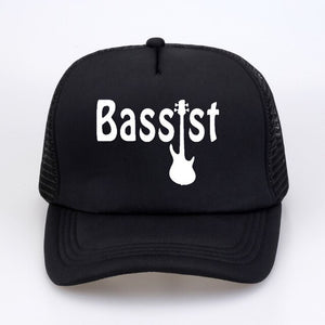 Bassist Guitar hat Rock Baseball Caps