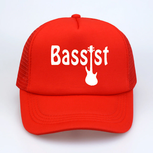 Bassist Guitar hat Rock Baseball Caps