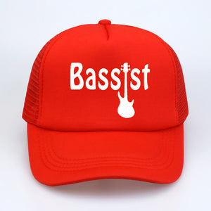 Bassist Guitar hat Rock Baseball Caps