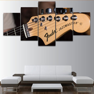 5 Piece Pictures Guitar Neck Prints