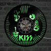 KISS Rock Band LED Wall Clock Seven Colors Backlight