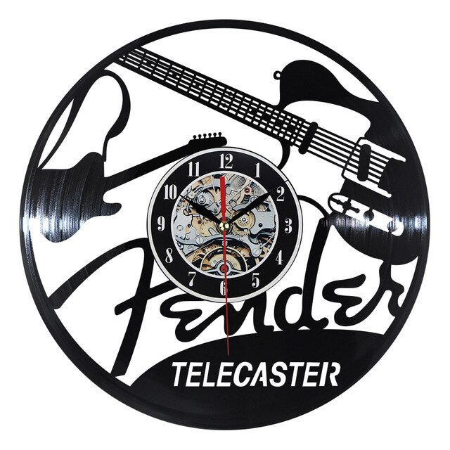 Fender Guitar Wall Clock Relogio De Parede