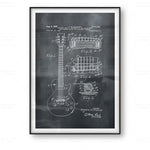 Guitar Patent Print Electric Guitar Poster