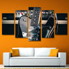 5 Panels Guitar Art Canvas