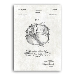 Vintage Guitars Patent Posters Print