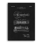 Vintage Guitars Patent Posters Print