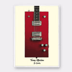 Famous guitars on Art Canvas Poster