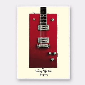 Famous guitars on Art Canvas Poster