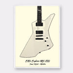 Famous guitars on Art Canvas Poster