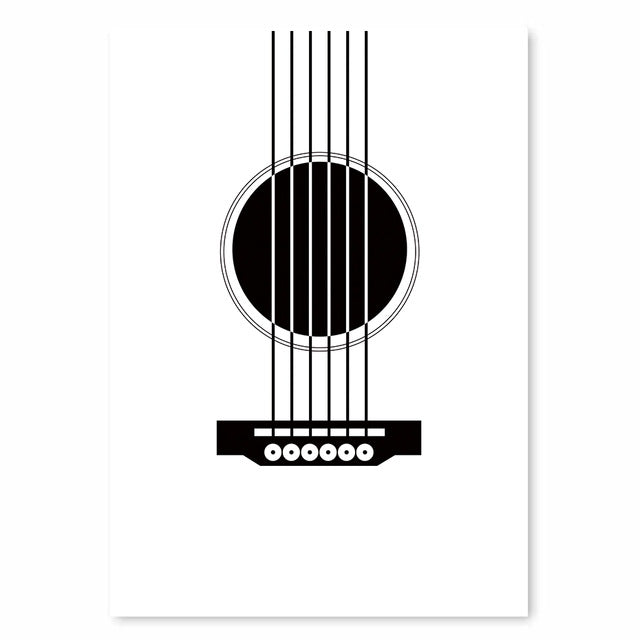 Acoustic Guitar Xylophone Musical Note Poster Prints