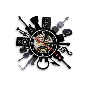 Electric Guitar Wall Clock Punk Rock n Roll