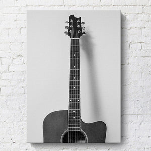 Black And White Guitar Vinyl Radio