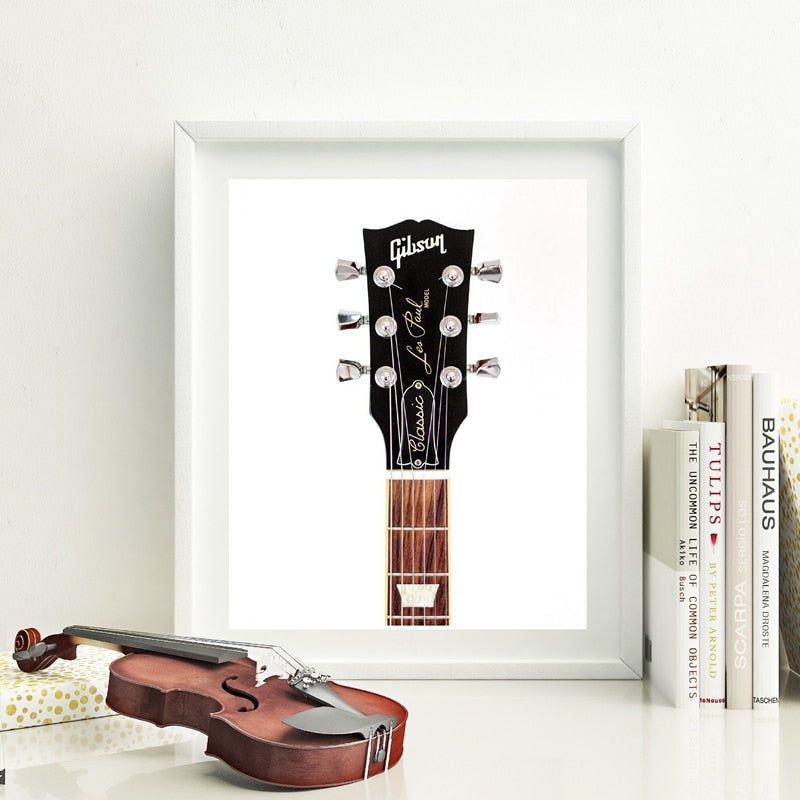 Gibson Les Paul Head Stock Print Poster