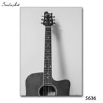 Funny Guitar Print On Canvas Wall Art