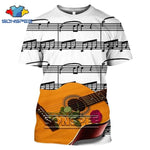 Fashion T-Shirt 3D Men/Women Funny Hip Hop Guitar Bass