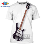 Fashion T-Shirt 3D Men/Women Funny Hip Hop Guitar Bass