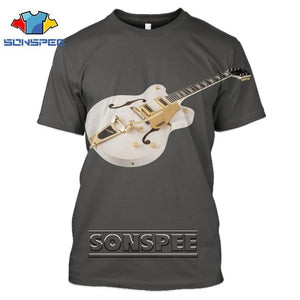 Fashion T-Shirt 3D Men/Women Funny Hip Hop Guitar Bass