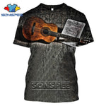 Fashion T-Shirt 3D Men/Women Funny Hip Hop Guitar Bass