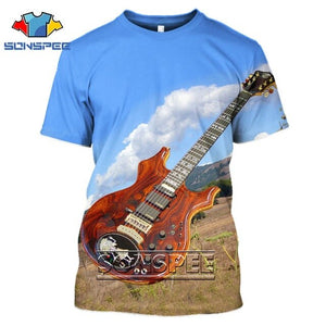 Fashion T-Shirt 3D Men/Women Funny Hip Hop Guitar Bass