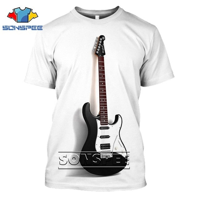 Fashion T-Shirt 3D Men/Women Funny Hip Hop Guitar Bass