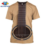 Fashion T-Shirt 3D Men/Women Funny Hip Hop Guitar Bass