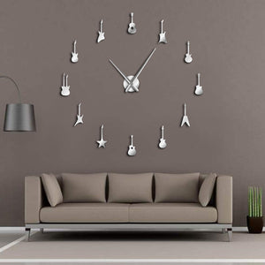 Guitar Variety DIY Giant Wall Clock