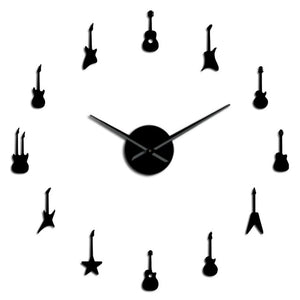 Guitar Variety DIY Giant Wall Clock