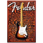 New Custom Guitar Music Poster Canvas Poster