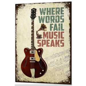 New Custom Guitar Music Poster Canvas Poster