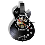 Electric Gibson Les Paul Style Guitar Wall Clock NEON Light