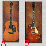 Hand Painted Guitar Oil Painting Impression