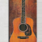 Hand Painted Guitar Oil Painting Impression