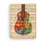 Guitar Sheet Music Canvas Print