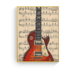 Guitar Sheet Music Canvas Print