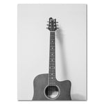 Retro Guitar Old Fashioned Vinyl Turntable Canvas