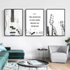 Black And White Painting Guitar Canvas Art