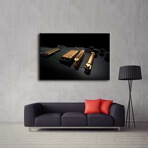 Black Electric Guitar Music Wall Art