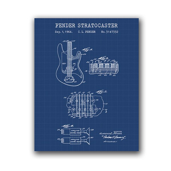 Fender Electric Guitar Stratocaster Print Posters