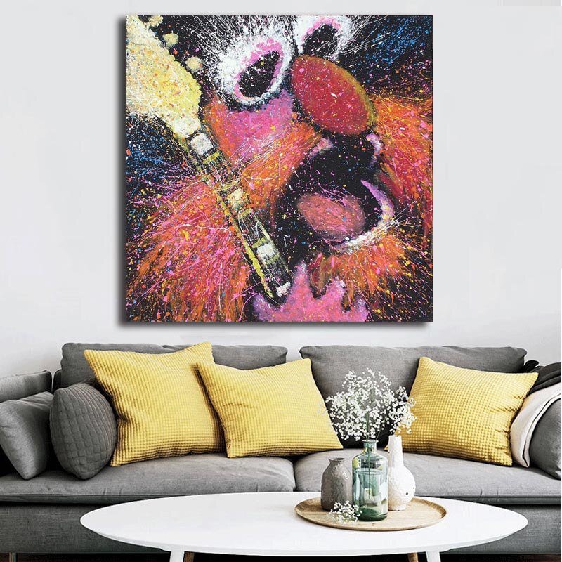 The Muppets Floyd On Bass Guitar Canvas Poster