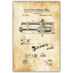 Electric Guitar Fender Amplifier Fender Bass Tremolo Blueprint Canvas