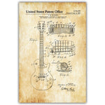 Electric Guitar Fender Amplifier Fender Bass Tremolo Blueprint Canvas