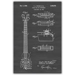 Electric Guitar Fender Amplifier Fender Bass Tremolo Blueprint Canvas