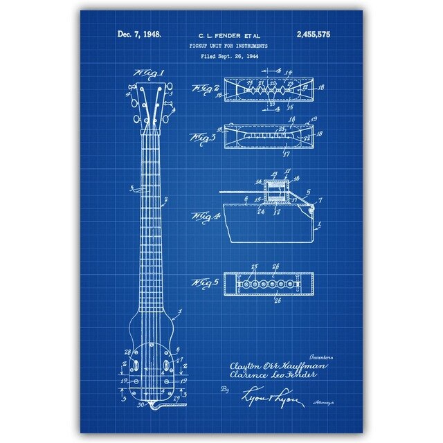 Drum Edison Phonograph Electric Guitar Fender