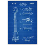 Electric Guitar Fender Amplifier Fender Bass Tremolo Blueprint Canvas