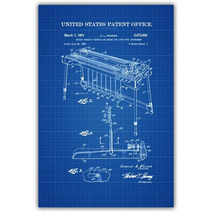 Electric Guitar Fender Amplifier Fender Bass Tremolo Blueprint Canvas