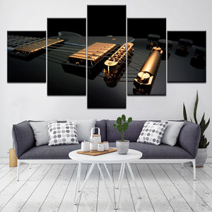 Modern Modular Canvas Painting Guitar Strings