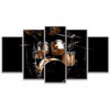 5 Pieces Jazz Drum Kit Painting HD Print Canvas