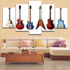 5 Pieces Canvas Printing Music Guitar Poster