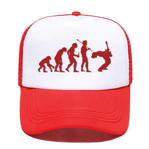 Evolution Of Music Rock Guitar Baseball Cap